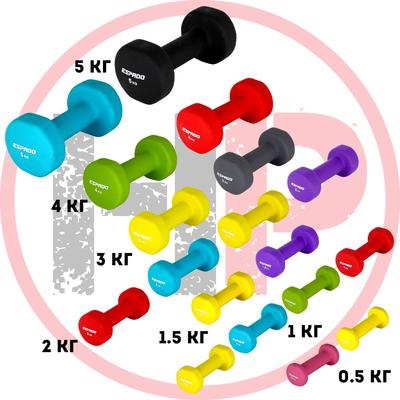 Гантели неопреновые Espado