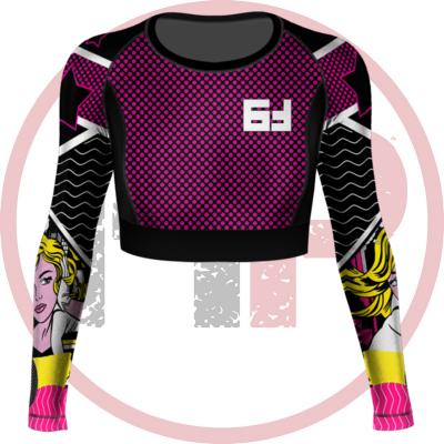 Топ (лонгслив) 6F Pop-art черный