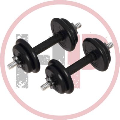 Гантель разборная обрезиненная с дисками Антат