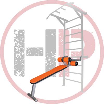 Скамья для пресса навесная  ProfiGym-СК-0400-G